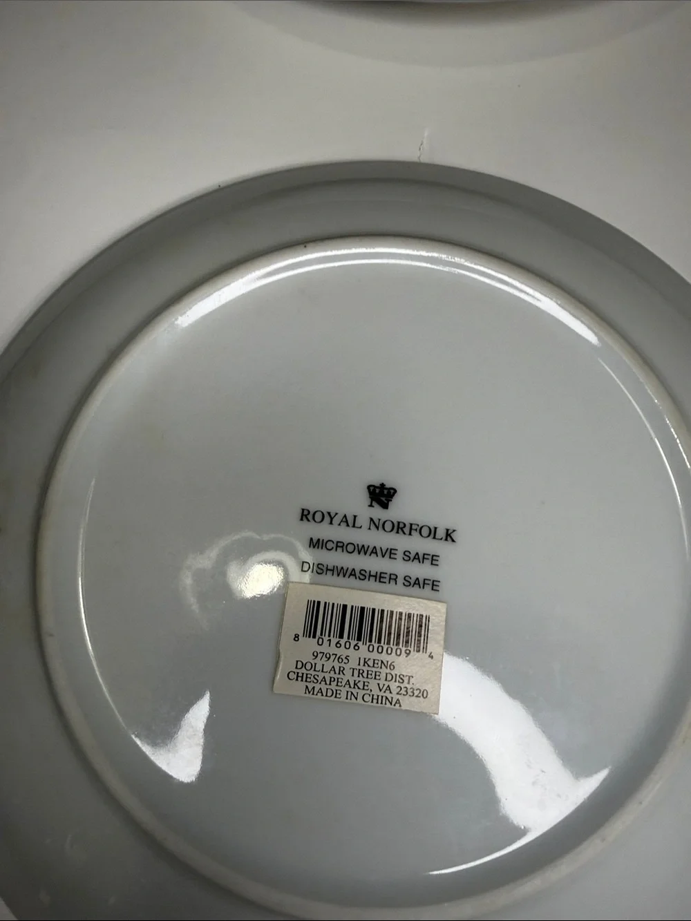 Royal Norfolk Holiday Ceramic Plate Set - Red, Green, Blue, White Accents
